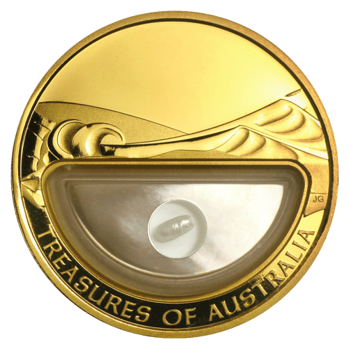 Pièce 1 once Épreuve Médaillon d'or Trésors d'Australie : Perles 2011 | Monnaie de Perth