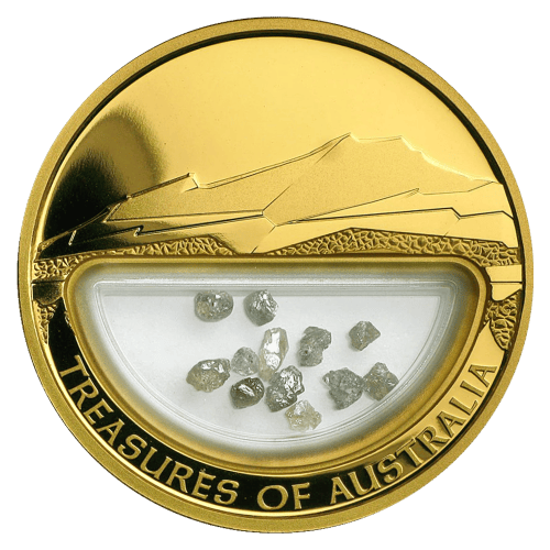 Pièce 1 once Épreuve Médaillon en or Trésors d'Australie : Diamants 2009 | Monnaie de Perth