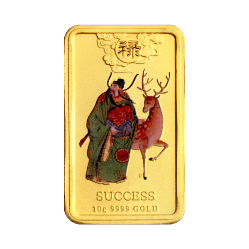 10 gram 2008 Chinese Mythological Characters: Success Rectangular Gold Coin | Perth Mint
