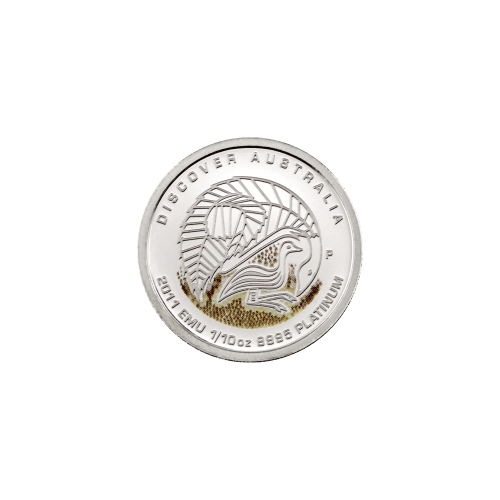 Set of 5 x 1/10 oz 2011 Discover Australia Dreaming Platinum Coins | Perth Mint