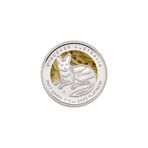Set of 5 x 1/10 oz 2011 Discover Australia Dreaming Platinum Coins | Perth Mint