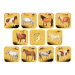 Set of 10 x 1/10 oz 2014 Lunar Year of the Horse Colourized Gold Coins | Perth Mint