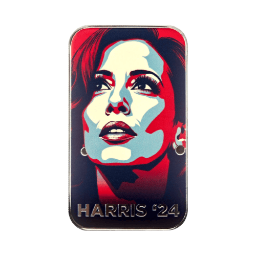 1 oz 2024 Kamala Harris Presidential Election Colourized Silver Bar | Scottsdale Mint