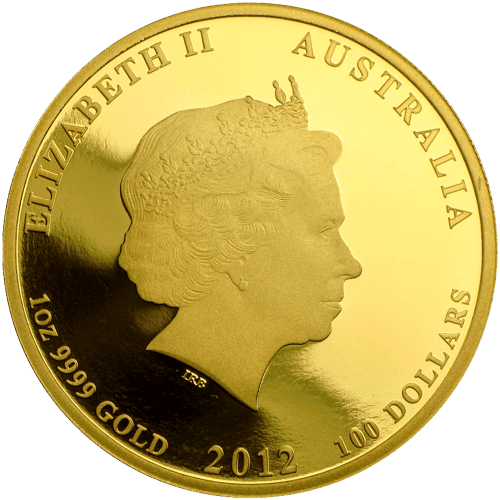 1 oz 2012 Lunar Year of the Dragon Proof Gold Coin | Perth Mint