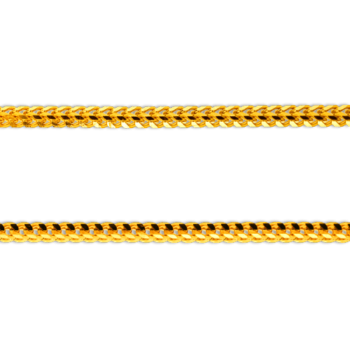 8.98 gram 22 kt Foxtail Style Gold Bracelet