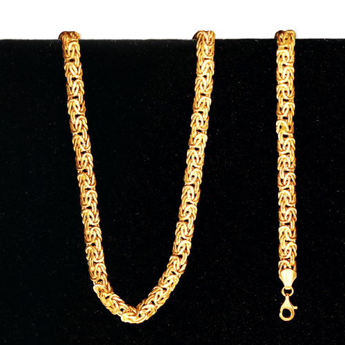 32.72 gram 22 kt Byzantine Style Gold Necklace