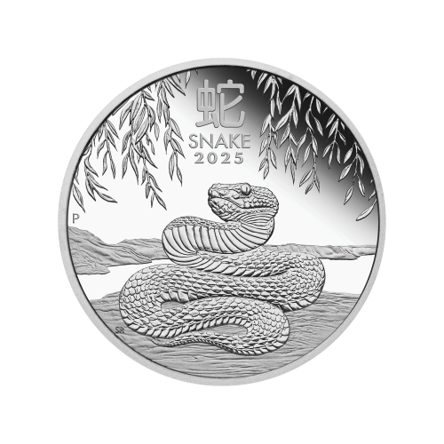 1/2 oz 2025 Lunar Year of the Snake Proof Silver Coin | Perth Mint
