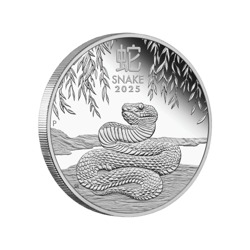 1/2 oz 2025 Lunar Year of the Snake Proof Silver Coin | Perth Mint