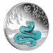 Pièce 1 once d'argent colorisé bleu Épreuve numismatique Année lunaire du Serpent 2025 | Monnaie de Perth