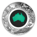 Pièce 1 once d'argent Épreuve numismatique Terre australe : Chrysoprase 2024 | Monnaie de Perth