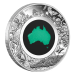 Pièce 1 once d'argent Épreuve numismatique Terre australe : Chrysoprase 2024 | Monnaie de Perth