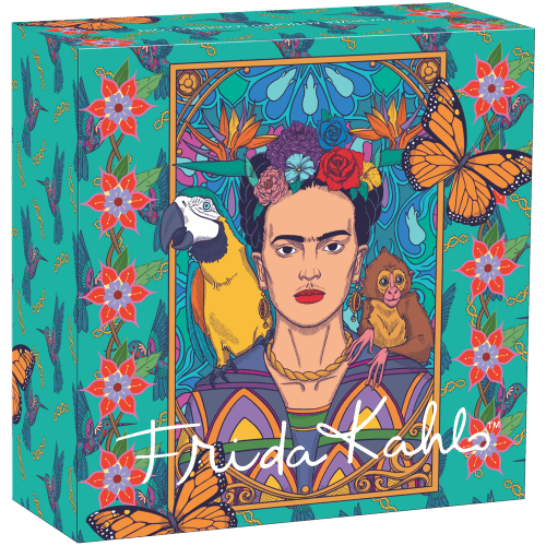 2 oz 2024 Frida Kahlo Antiqued Colourized Silver Coin | Perth Mint