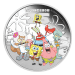 Pièce 1 once d'argent coloré Épreuve numismatique 25e anniversaire de Bob l'éponge : Bob l'éponge et ses amis 2024 | Monnaie de Perth