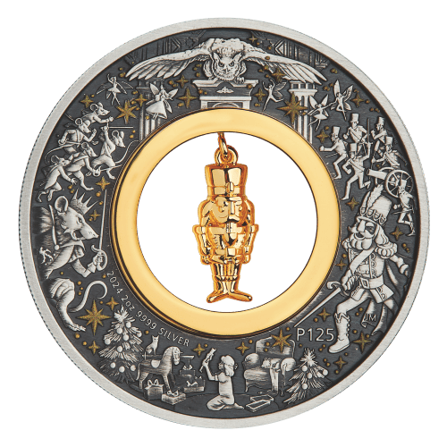 2 oz 2024 The Christmas Nutcracker Antiqued Silver Coin | Perth Mint