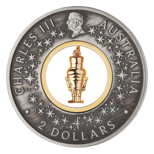 2 oz 2024 The Christmas Nutcracker Antiqued Silver Coin | Perth Mint