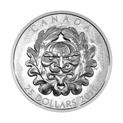 Set of 3 x 1 oz 2016 Sculptural Art of Parliament: Grotesque Green Man Silver Coins | Royal Canadian Mint