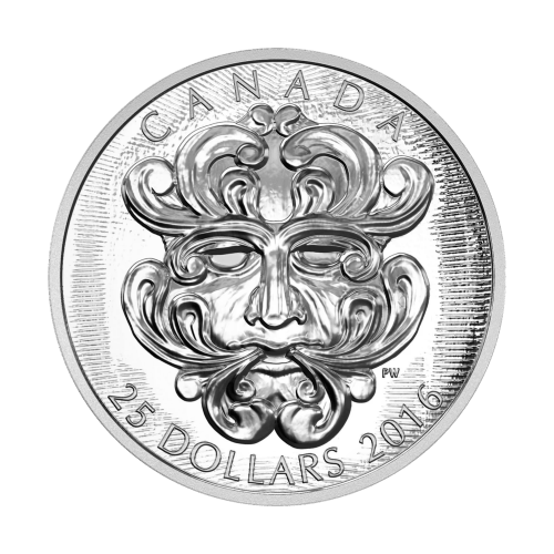Set of 3 x 1 oz 2016 Sculptural Art of Parliament: Grotesque Green Man Silver Coins | Royal Canadian Mint