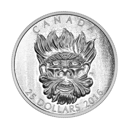 Set of 3 x 1 oz 2016 Sculptural Art of Parliament: Grotesque Green Man Silver Coins | Royal Canadian Mint