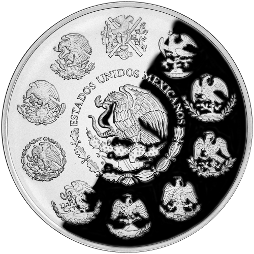 Pièce 1 kilo d'argent Épreuve numismatique Libertad mexicaine 2024 | Monnaie mexicaine