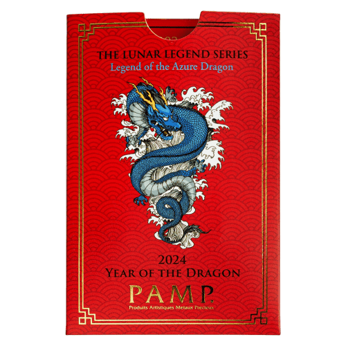 1 oz 2024 Lunar Year Legend of the Azure Dragon Gold Bar | PAMP