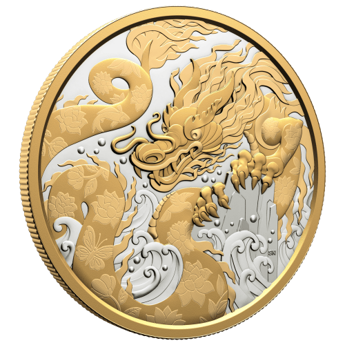 Pièce 5 onces d'argent Épreuve numismatique Dragon d'eau 2025 | Monnaie royale canadienne