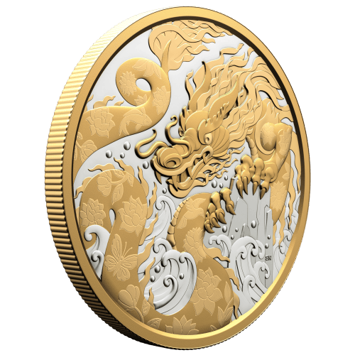 Pièce 5 onces d'argent Épreuve numismatique Dragon d'eau 2025 | Monnaie royale canadienne