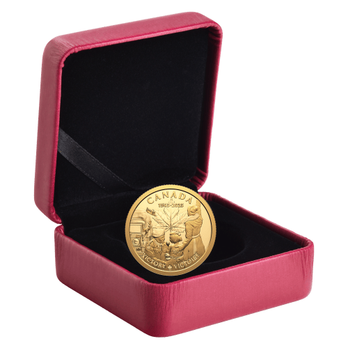1/4 oz 2025 80th Anniversary of the End of the Second World War in Europe Proof Gold Coin | Royal Canadian Mint