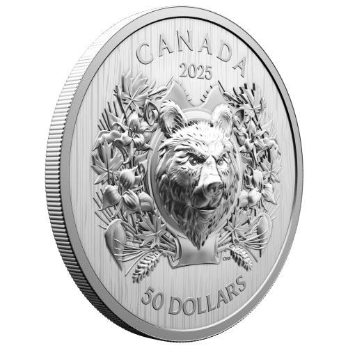 Pièce en argent Épreuve numismatique Ours héraldique 2025 | Monnaie royale canadienne