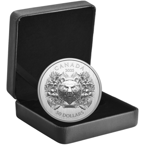 Pièce en argent Épreuve numismatique Ours héraldique 2025 | Monnaie royale canadienne