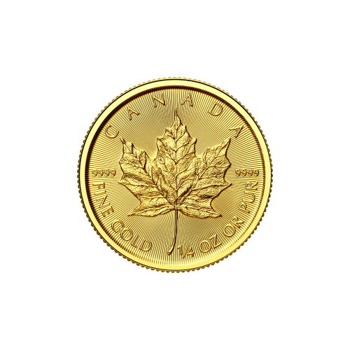 Pièce 1/4 once d'or Feuille d'érable canadienne 2025 | Monnaie royale canadienne