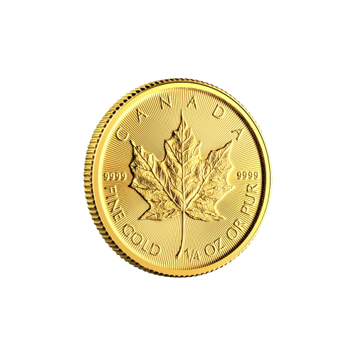 Pièce 1/4 once d'or Feuille d'érable canadienne 2025 | Monnaie royale canadienne