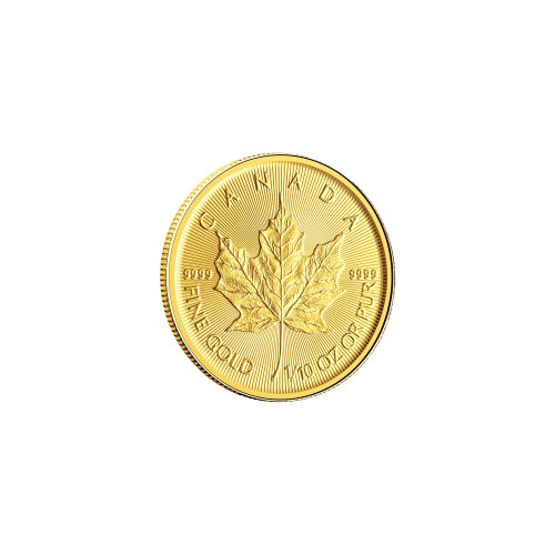 Pièce 1/10 once d'or Feuille d'érable canadienne 2025 | Monnaie royale canadienne