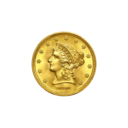 Pièce en or MS-65 Liberté Aigle $2,5 Année aléatoire | Monnaie des États-Unis