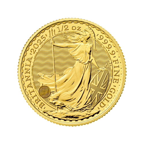 1/2 oz 2025 Britannia Gold Coin | The Royal Mint