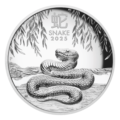 1 oz 2025 Lunar Year of the Snake High Relief Proof Silver Coin | Perth Mint