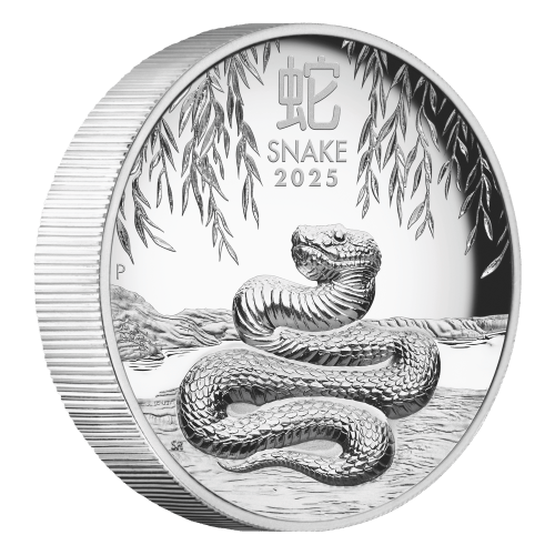 1 oz 2025 Lunar Year of the Snake High Relief Proof Silver Coin | Perth Mint