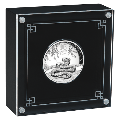 1 oz 2025 Lunar Year of the Snake High Relief Proof Silver Coin | Perth Mint
