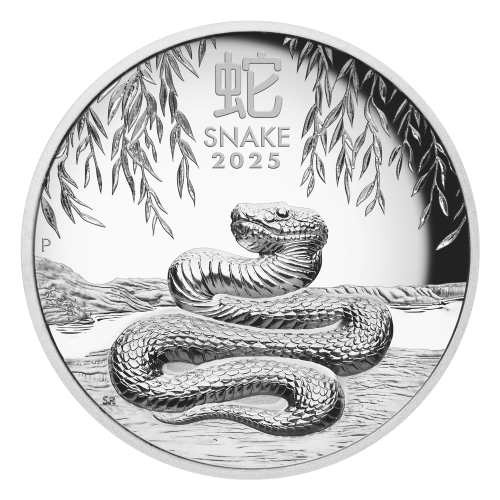Set of 3 x 1 oz 2025 Lunar Year of the Snake Silver Coins | Perth Mint