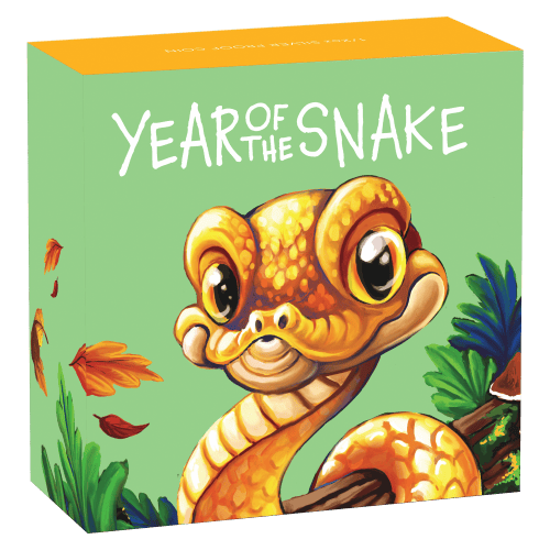 1/2 oz 2025 Lunar Year Baby Snake Colourized Proof Silver Coin | Perth Mint