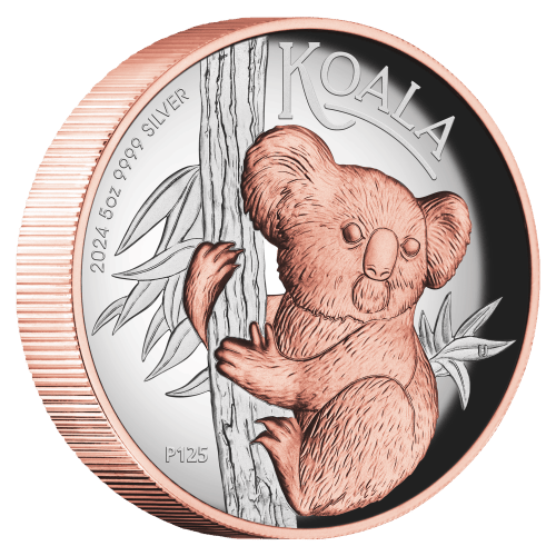 5 oz 2024 Australian Koala High Relief Proof Gilded Silver Coin | Perth Mint