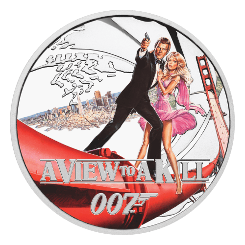 Set of 8 x 2024 James Bond: Roger Moore Proof Silver Coins | Perth Mint