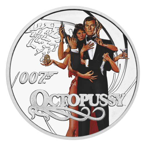 Set of 8 x 2024 James Bond: Roger Moore Proof Silver Coins | Perth Mint
