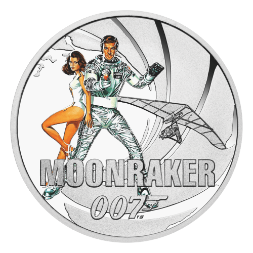 Set of 8 x 2024 James Bond: Roger Moore Proof Silver Coins | Perth Mint