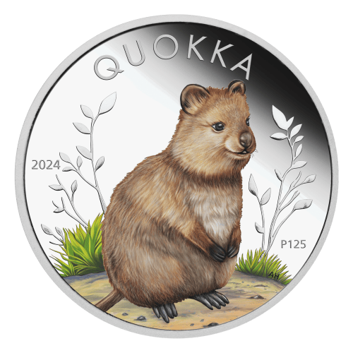 1 oz 2024 Australian Quokka Colourized Proof Silver Coin | Perth Mint