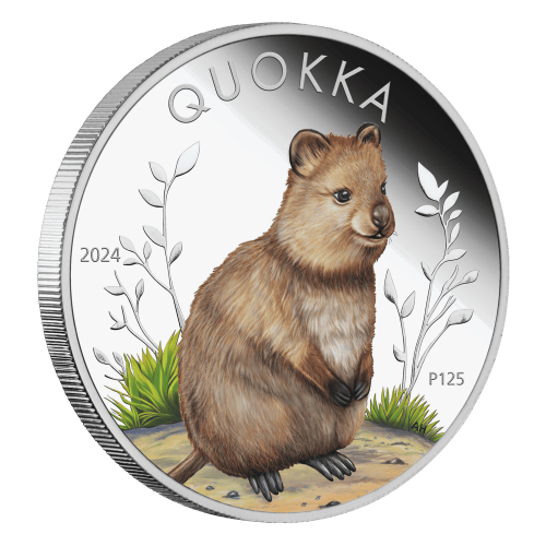 1 oz 2024 Australian Quokka Colourized Proof Silver Coin | Perth Mint