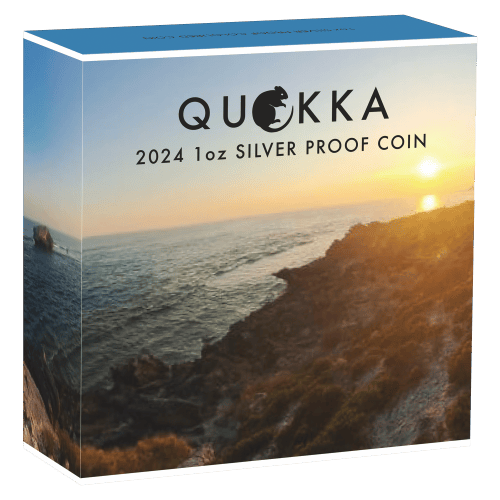 1 oz 2024 Australian Quokka Colourized Proof Silver Coin | Perth Mint