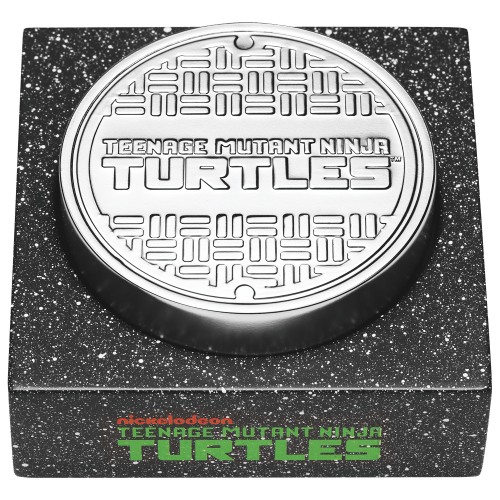 Pièce 2 onces d'argent coloré vieilli 40e anniversaire des Tortues Ninja 2024 | Monnaie de Perth