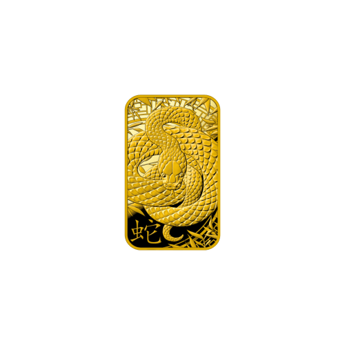 1 gram 2025 Lunar Year of the Snake Gold Bar | Argor-Heraeus