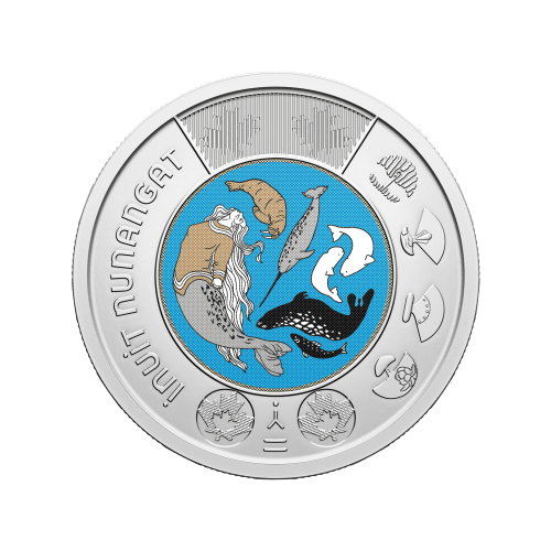 Rouleau de pièces 2 $ colorées Célébrer l'Inuits Nunangat 2024 | Monnaie royale canadienne