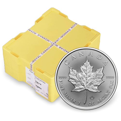 Monster Box of 500 x 1 oz 2025 Canadian Maple Leaf Silver Coins | Royal Canadian Mint
